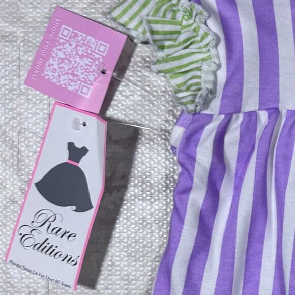 Rare Editions Baby Girls Striped Butterfly Top Polka Dot Leggings Set 3-6M NWT - Picture 7 of 10